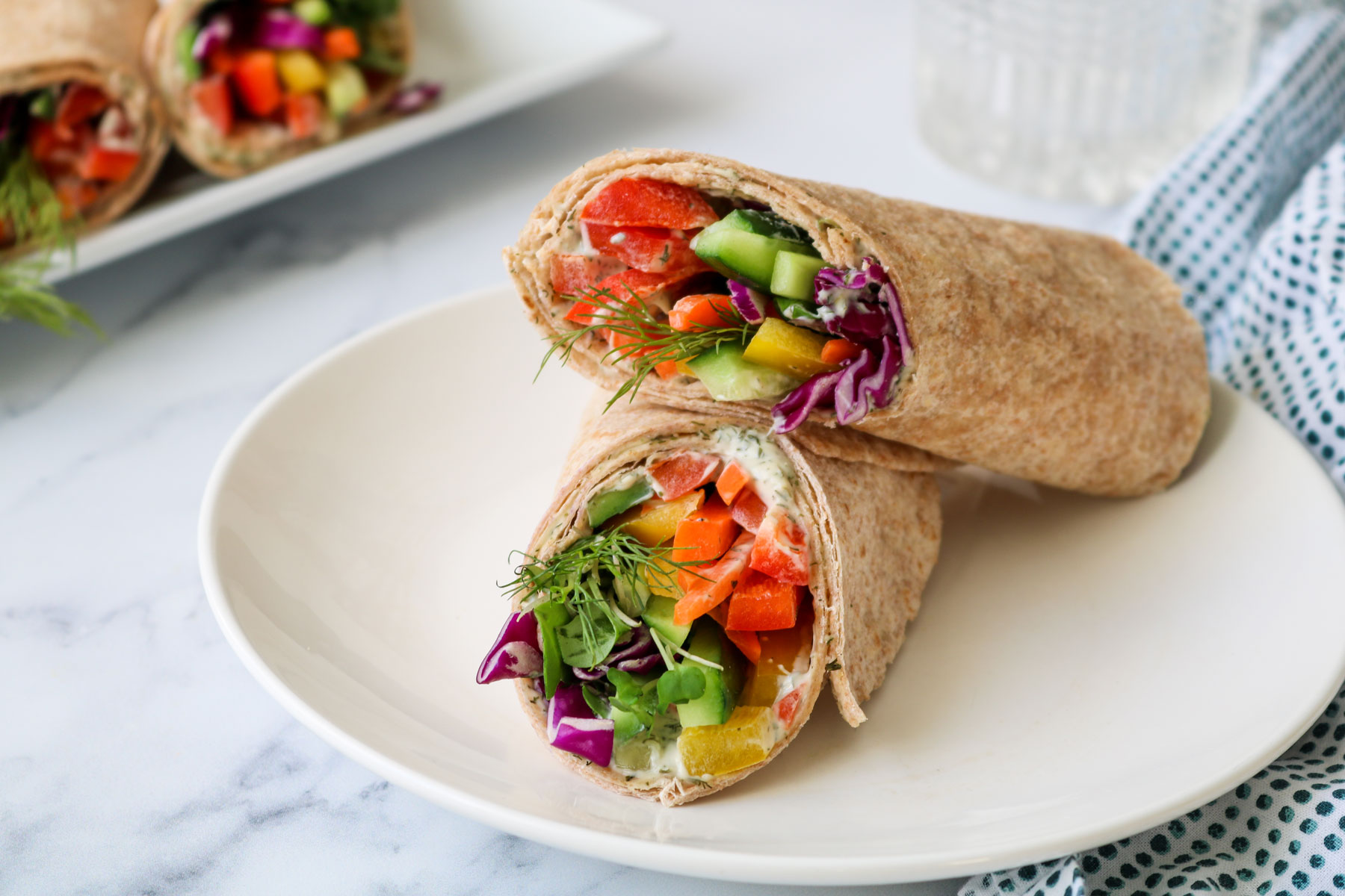 Mediterranean Veggie Wrap: Food Recipes For Travelling